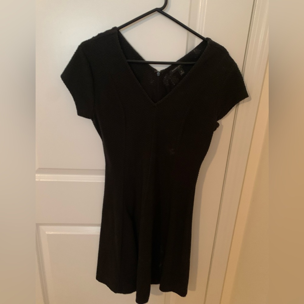 Banana Republic Black Textured Dress